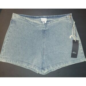 West of Melrose Tillys Denim Micro Shorts Women's XS Blue High Waist Light Wash